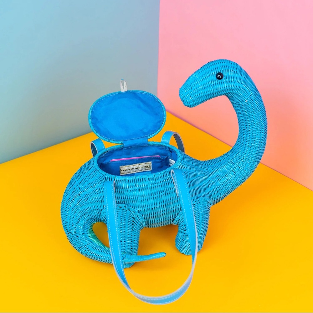 Wicker Darling Nessie the Dino Bag - Picture 7 of 11